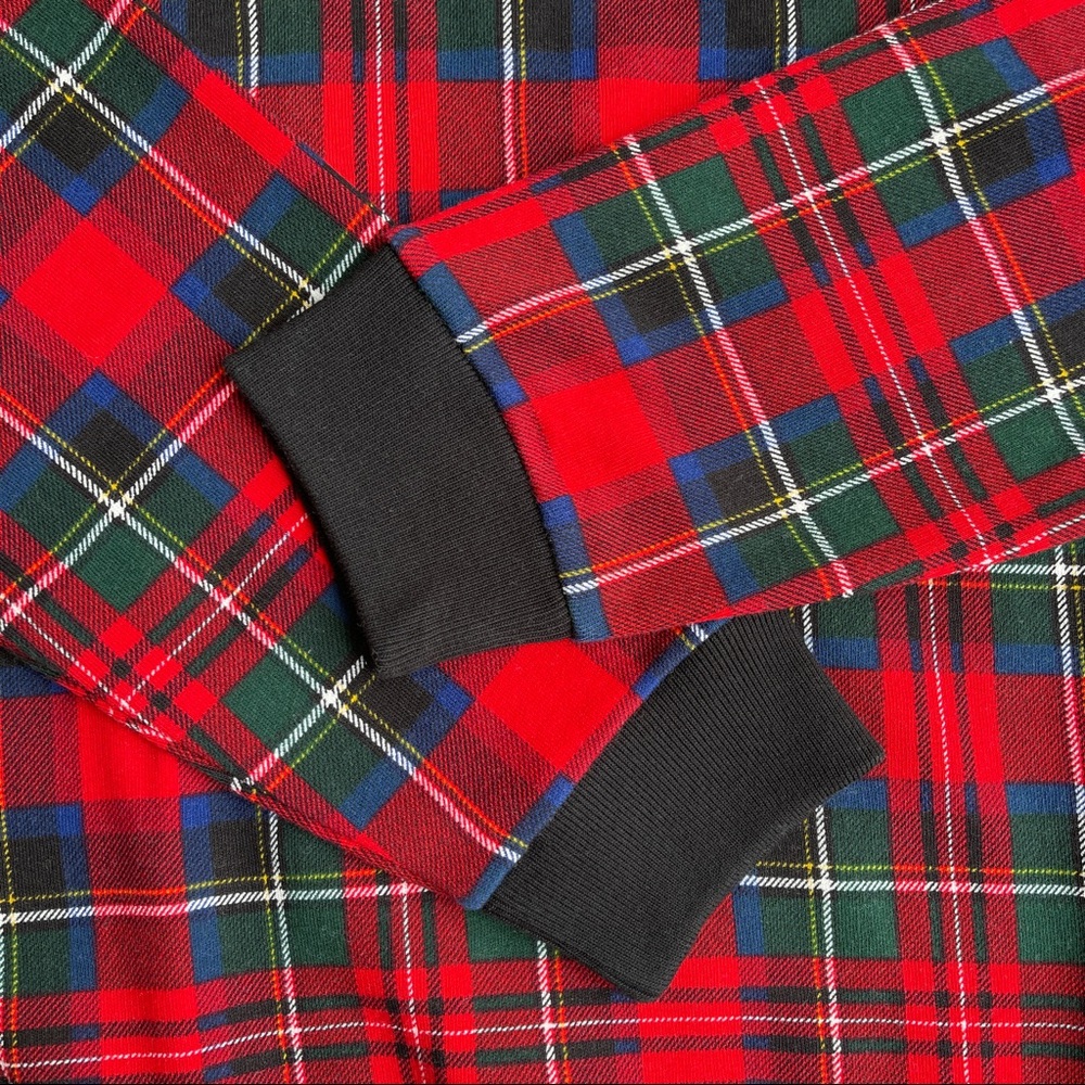 POLO RALPH LAUREN TARTAN PLAID SWEATSHIRT RED MENS SIZE LARGE NEW - Picture 5 of 6